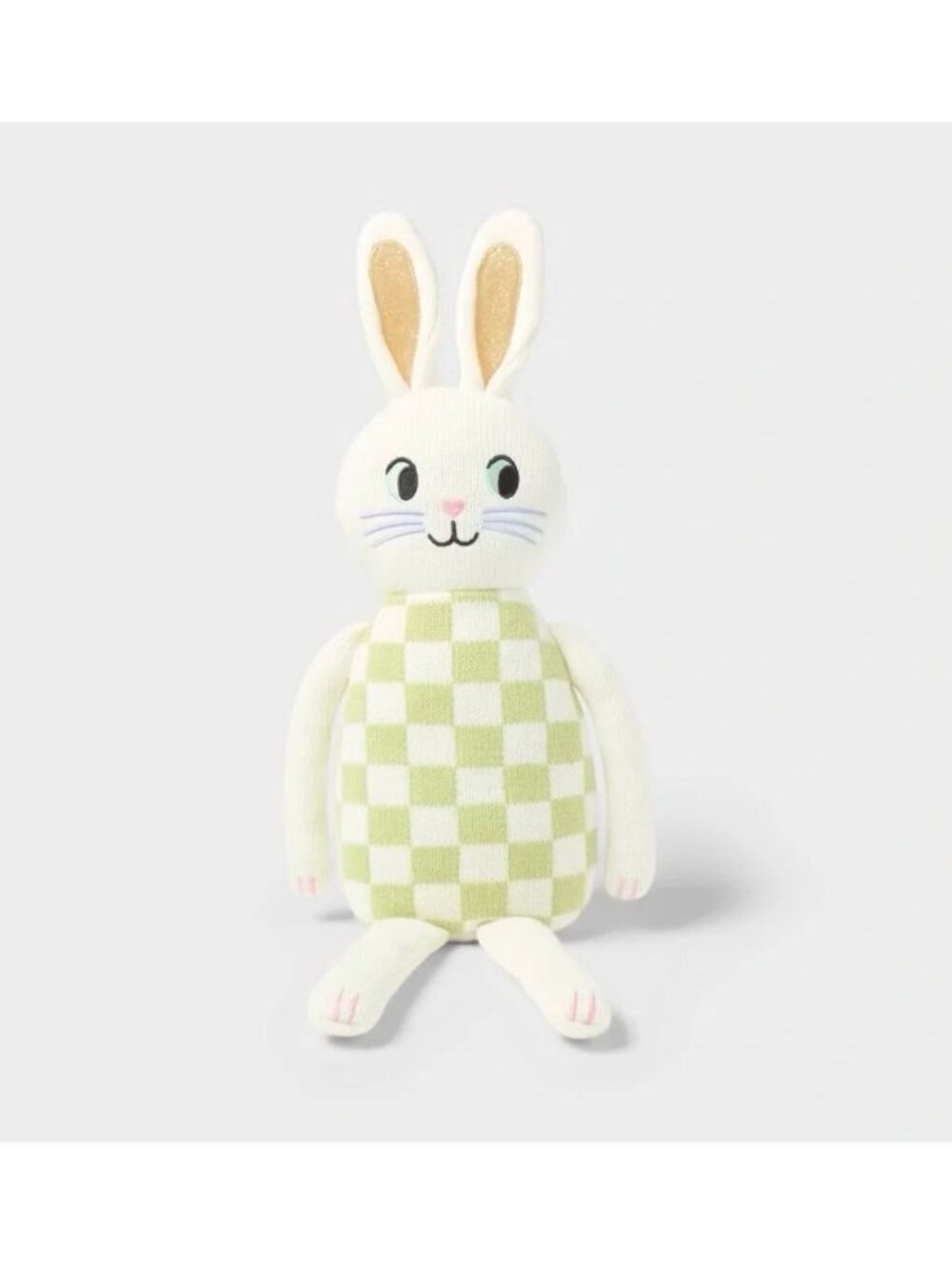 Target Easter Knit Bunny White and Green - Spritz™ Mantel Shelf Decor